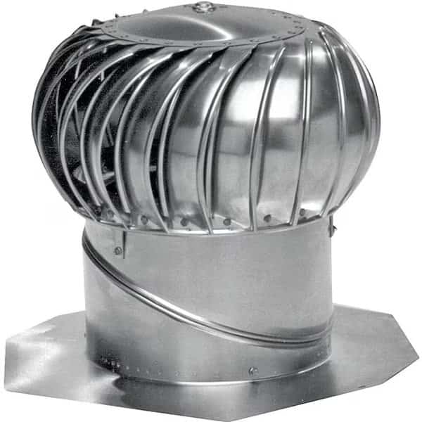 LOMANCO Whirlybird BIB14 Turbine Ventilator, 110 mph, Aluminum