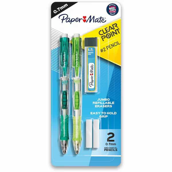 Paper Mate Clearpoint No 2HB 0.7 mm Mechanical Pencil 2 pk
