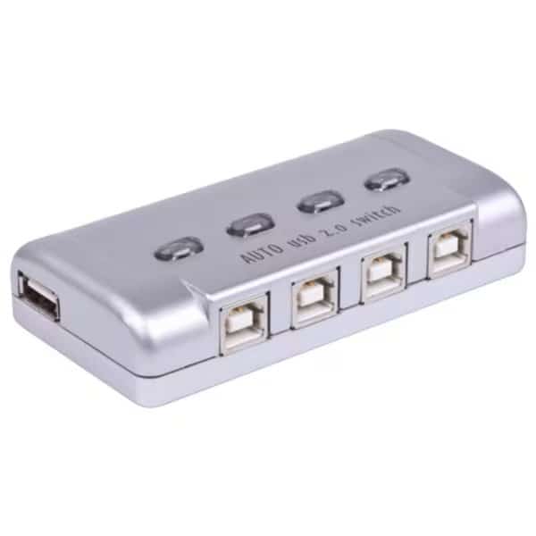 USB 2.0 Printer Auto Sharing Switch 4-Port