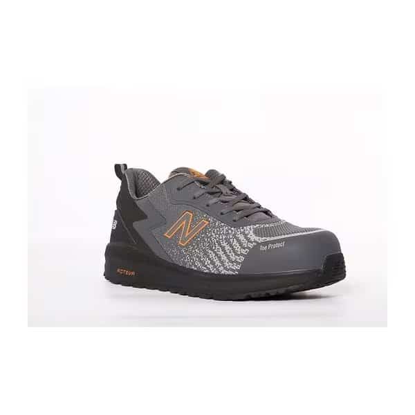 Men's Composite Toe Athletic Shoe, Gray/Orange, 11, D, MIDSPWGR