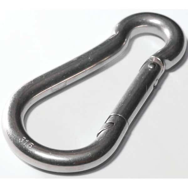 2450316 Spring Snap, 80 lb Working Load, Malleable Iron, Zinc