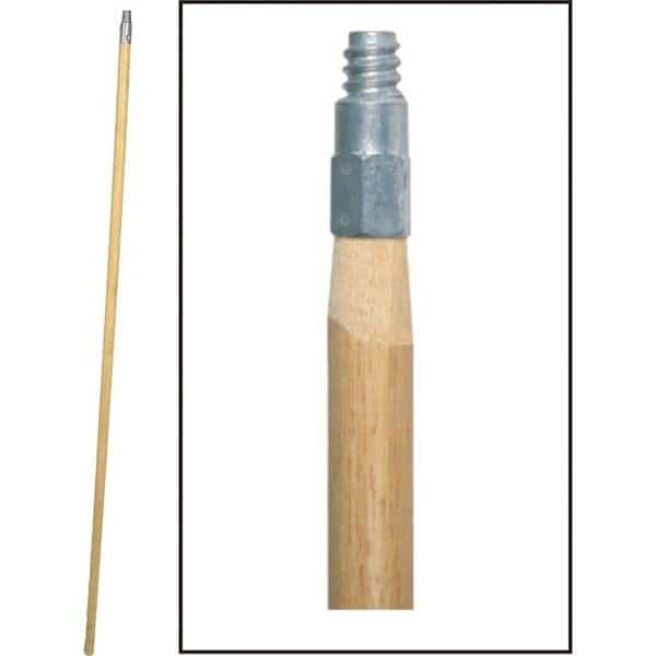 Broom Handle, 1516 in Dia, 60 in L, Hardwood
