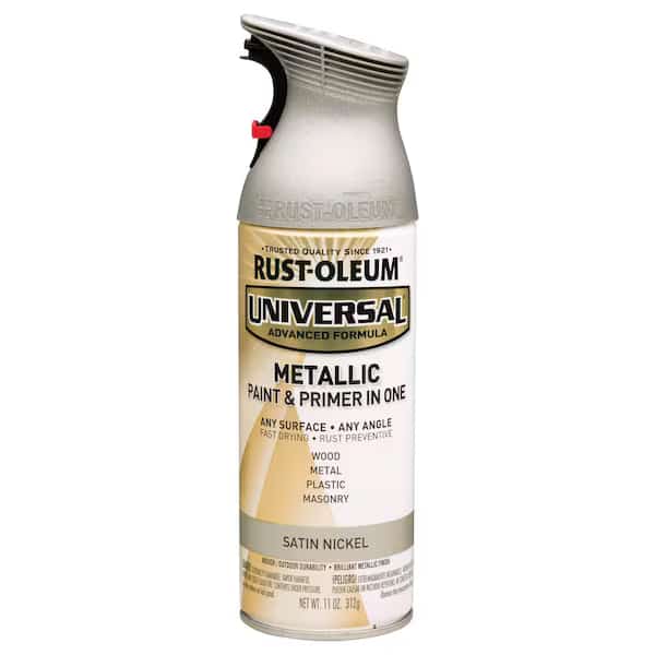 Spray Paint, Satin Nickle, Satin, 11 oz, RUST-OLEUM, Mfr# 249130
