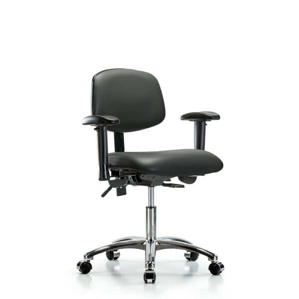 Vinyl Chair, Vinyl, Adjustable Arms