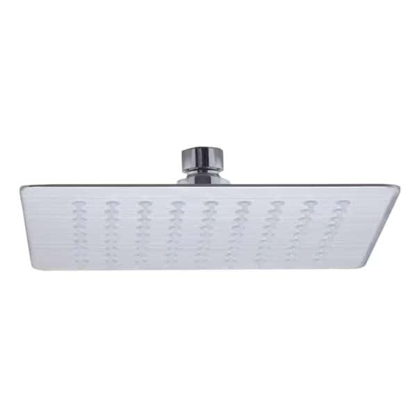 Brushed SS 8" Square Ultra Thin Rain Shower Head