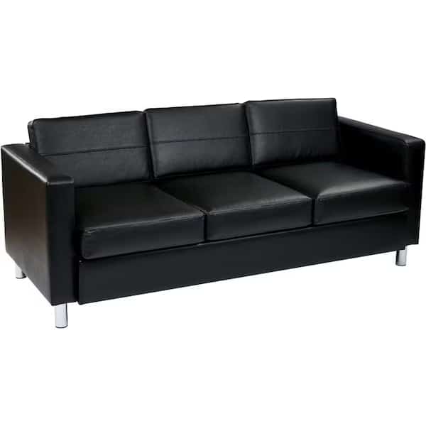 Sofa, 30-1/2" x 29-1/2", Upholstery Color: Black