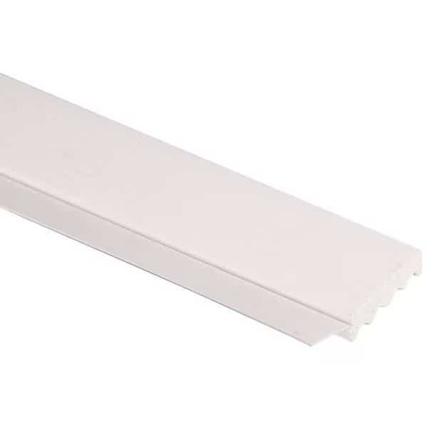 236007706 Garage Weatherstrip, 2 in W, 716 in Thick, 7 ft L, PVC, White
