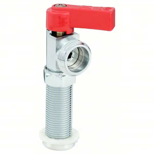 Washing Machine Valve, 1/2 In, Red