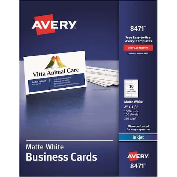 Business Cards 2" x 3.5", Sure, PK1000