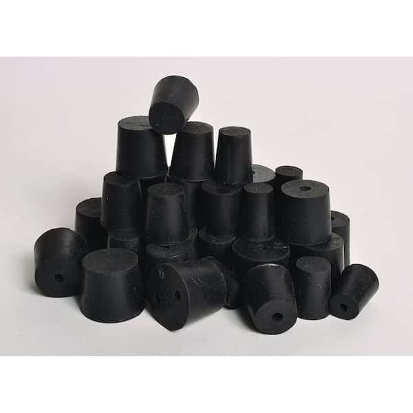 Rubber Stoppers, 1-Hole, No 000, PK 170
