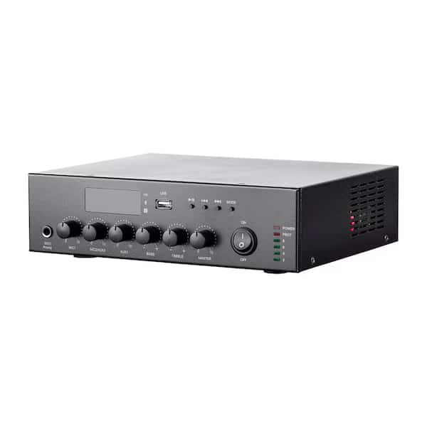Commercial Audio 60W 3ch 100/70V Mixer Amp with Bluetooth