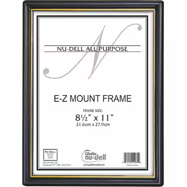 EZ Mount Plastic Wall Frame, Black