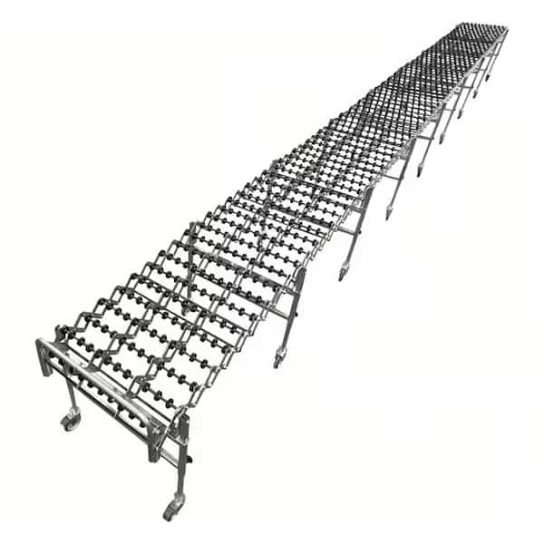 Skate Wheel Conveyor, 300 lb/ft, HD, Plastc