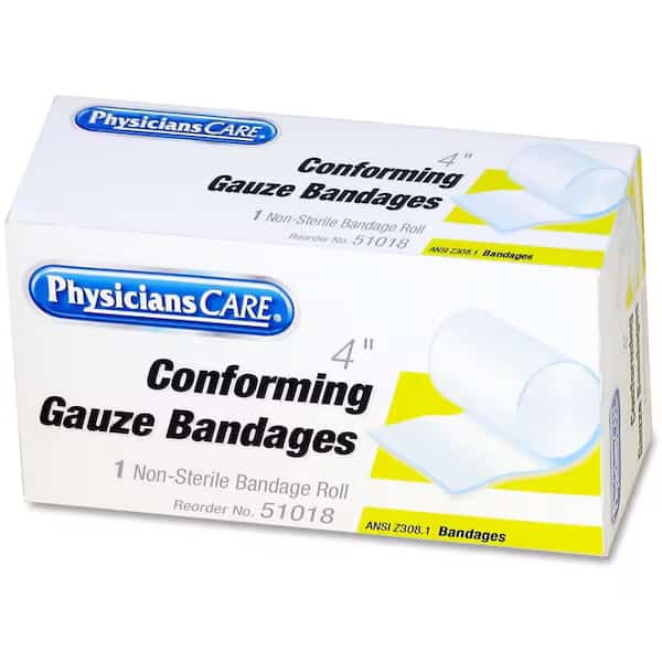 Gauze Wrap,White,Box,4" W x 4 yd. L, Mfr#: 51018, EnjoyTool select