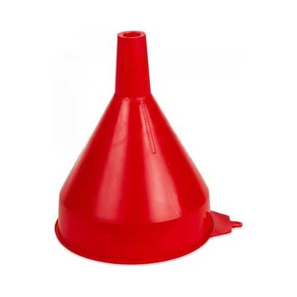 Red Polyethylene Funnel, 1 pint