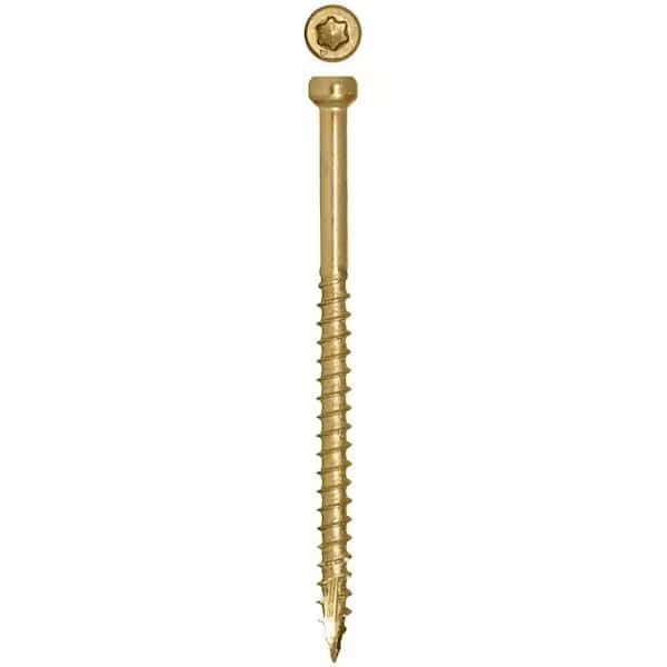 Wood Screw, #8, 2-1/2 in, Stainless Steel Torx Drive