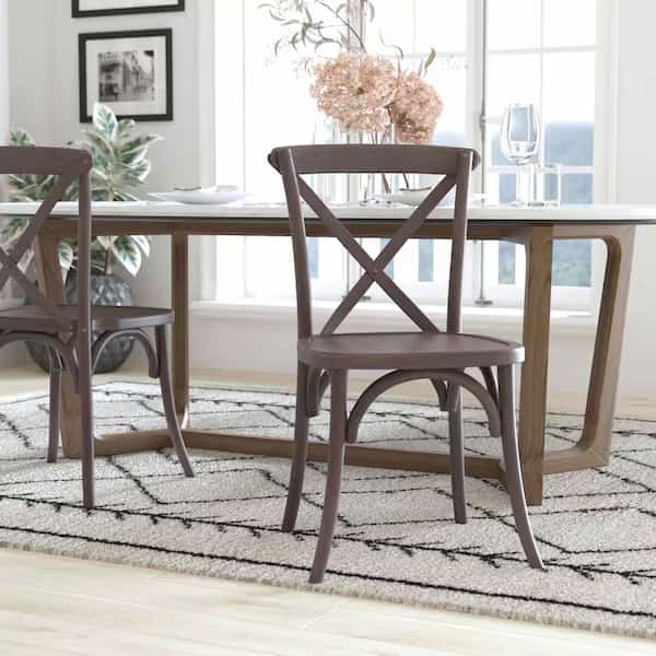 Advantage Dark Driftwood X-Back Chair