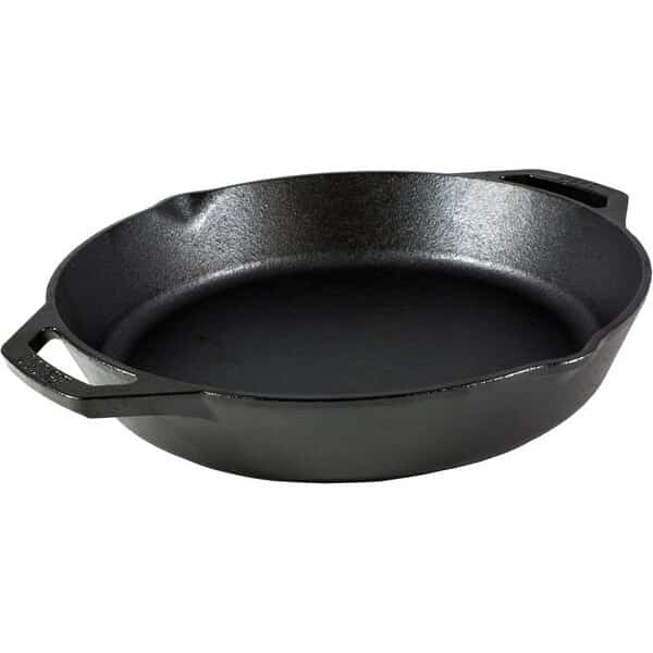 Lodge Cast Iron Dual Handle Pan 12 in. Black