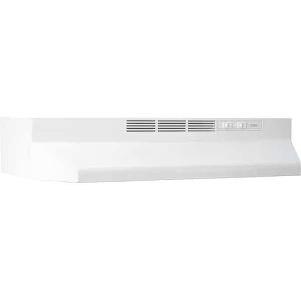 Broan 413001 30 Inch Non-Ducted Range Hood - White