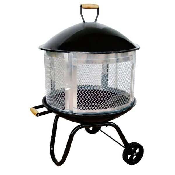 Seasonal Trends SRFP2822 Fire Pit, 28 in OAW, 45 in OAH, Porcelain/Steel, 28 in OAD