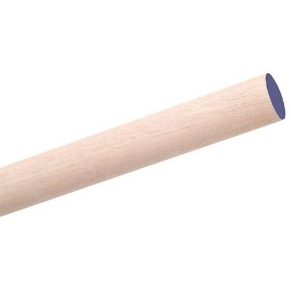 Dowel Rod, 78 in Dia, 48 in L, Birchwood