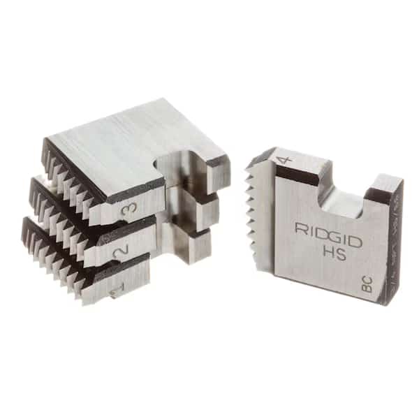 Pipe Thread Die, 3/4 In, For SS, 4 Pc, RIDGID, Mfr# 37920
