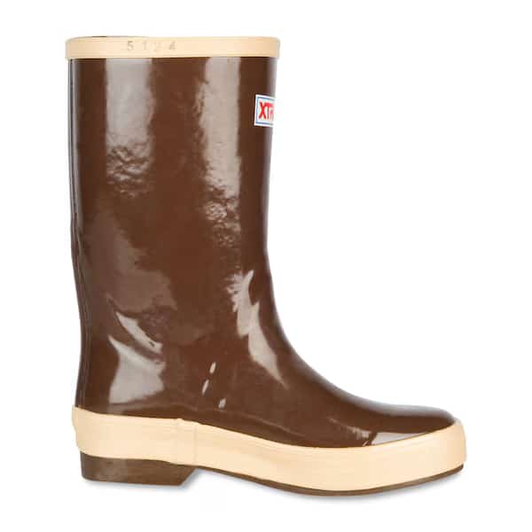 Youth Kids Rubber Boot, 13 8 in H, Copper/Tan, 22681G
