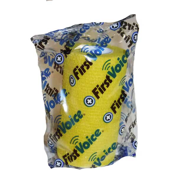 Cohesive Bandage, Yellow, 4" x 5 yd., FIRST VOICE, Mfr# TS-3190-Y