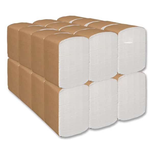 Full Fold Dispenser Napkins, 1-Ply, 13 x 12, White, PK6000