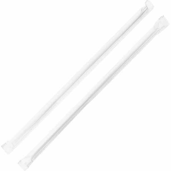 Jumbo Translucent Straight Straws - 7.8 Length - Clear, 500PK