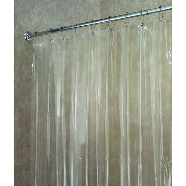Shower CurtainLiner, 72 in L, 72 in W, EVAVinyl, Clear