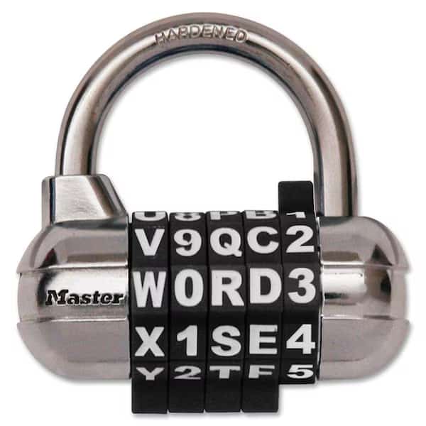 Luggage/Briefcase Padlock, Steel, Center