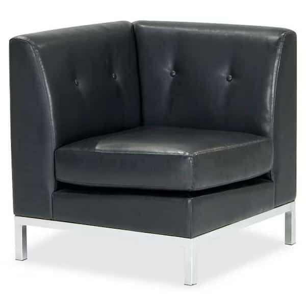 Collection: Wall Street Corner Chair, Espresso Seat, Espresso Back, 28" W 28" L 31" H, Fixed