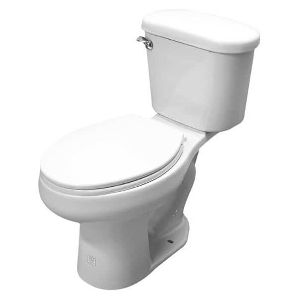 Toilet, Elongated Bowl, 128 gpf Flush, White