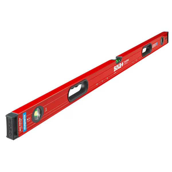 Box Beam Level, Black/Red, 48 in L