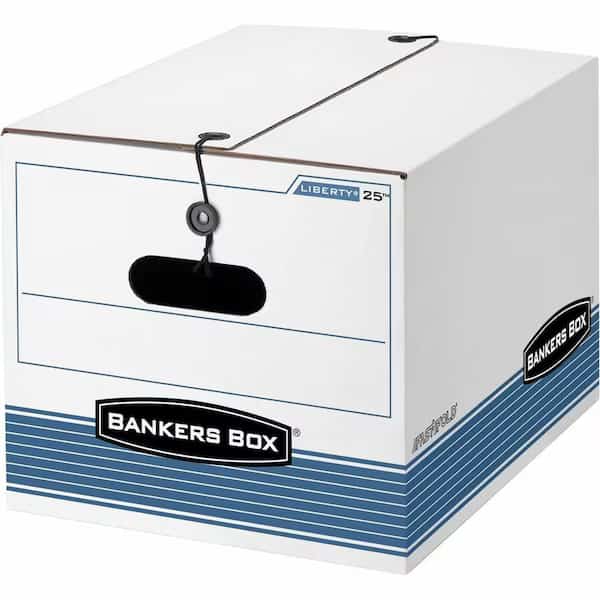 File Box, Corrugated Fiberboard, 12 in W, 15 1/2 in D, 10 1/4 in H, String & Button Closure