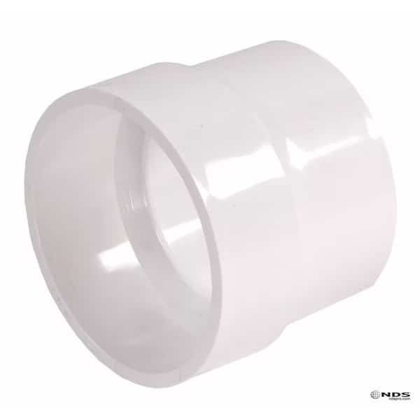 NDS Schedule 35 4 in. Hub each X 4 in. D Hub PVC Adapter 1 pk