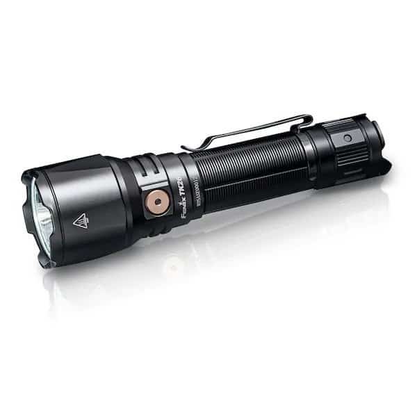 Rechargeable Flashlight, Aluminum, Black, 1500 lm