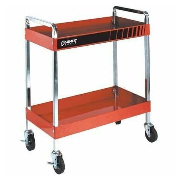 Multi-Purpose Service Cart, Heavy Duty, 16 ga. Steel, 350 lb Load Capacity, 30" L, 16" W, 35.3" H