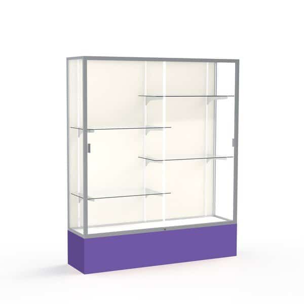 Spirit Floor Display Case 60x72x16, Plaque, Satin