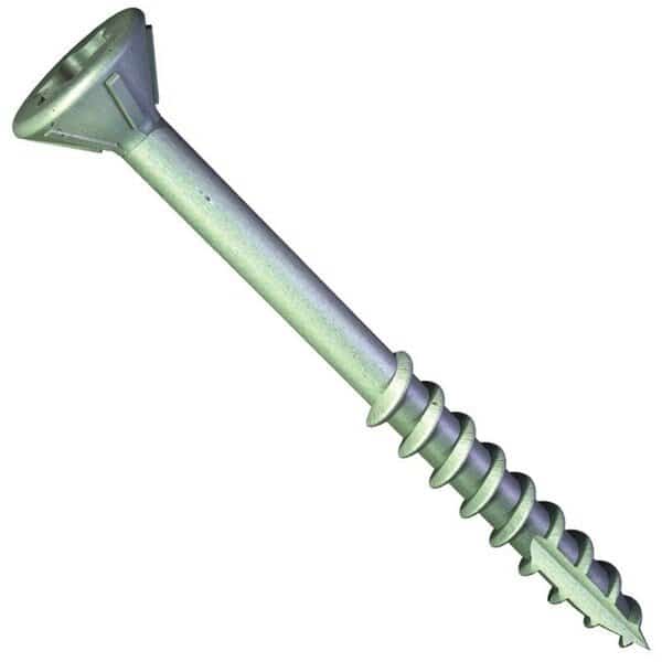 Deck Screw, #8 x 2-1/2 in, Stainless Steel, Flat Head, Torx Drive