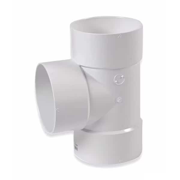 NDS Schedule 35 6 in. Hub each X 6 in. D Hub PVC Straight Tee 1 pk