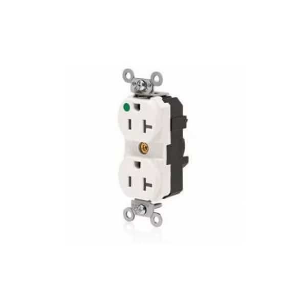 Receptacle, LEVITON, Mfr# M8300-ILW