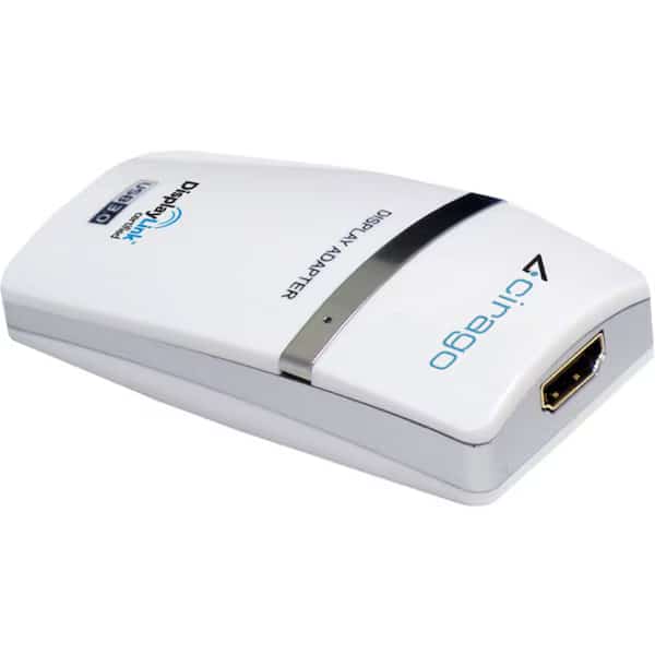 CIRAGO UDA3000 Adapter;USB 3.0 to HDMI - DVI Display Adapter;WHT Multi-display setup from USB ports;6 ports