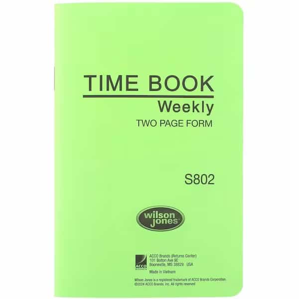 Foreman's Time Book, White