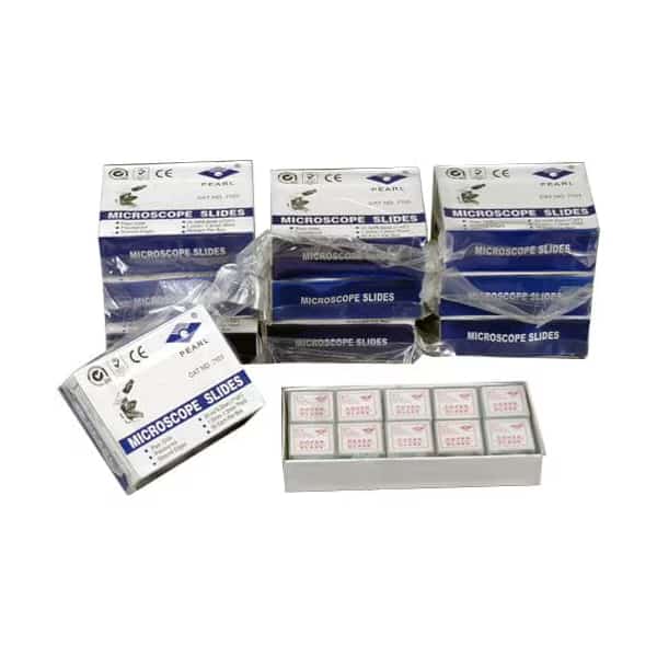500 Blank Microscope Slides + 1000 Square Cover Slips