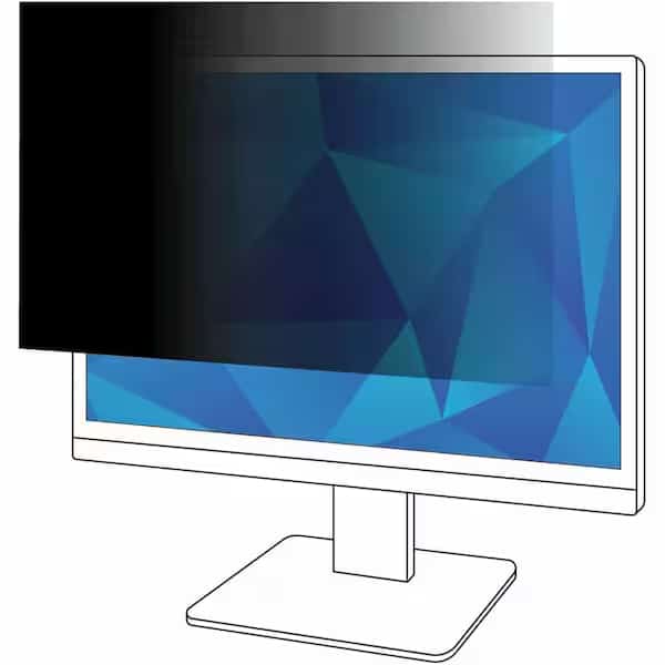 3M-Commercial Tape Div PF236W9B 23.6 in. Blackout Frameless Privacy Filter for Widescreen LCD Monitor; 16 - 9