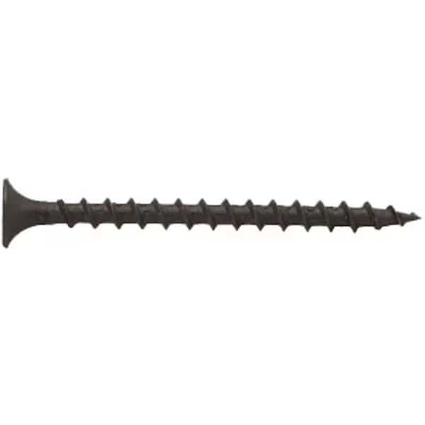Deck Screw, #8 x 2-1/2 in, Flat Head, Phillips Drive