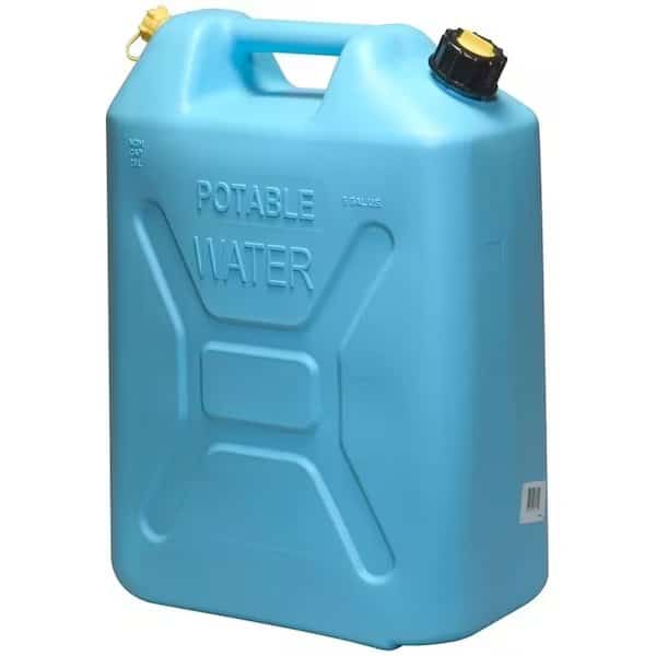 0 Water Container, 5 gal Capacity, Polyethylene, Light Blue, 133 in L, 73 in W, 183 in H