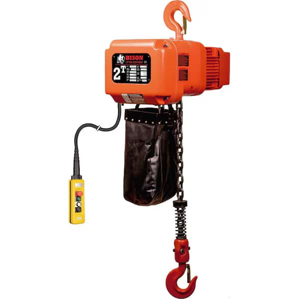 2 Ton 3 Phase, 2-Speed Electric Chain Hoist, 20 Ft 230v/460v